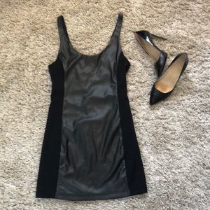 Free People - Vegan/Faux Leather Bodycon Dress